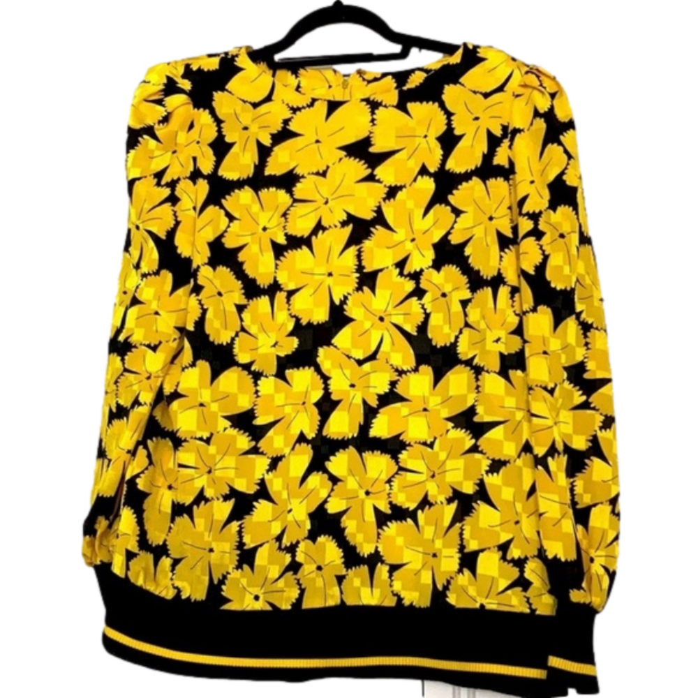 𝅺jackie Taub for connection vintage floral top .L/ XL ?